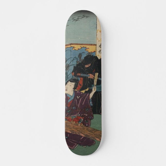 Skateboard Pintura de Ninja circa 1853 (Anverso )