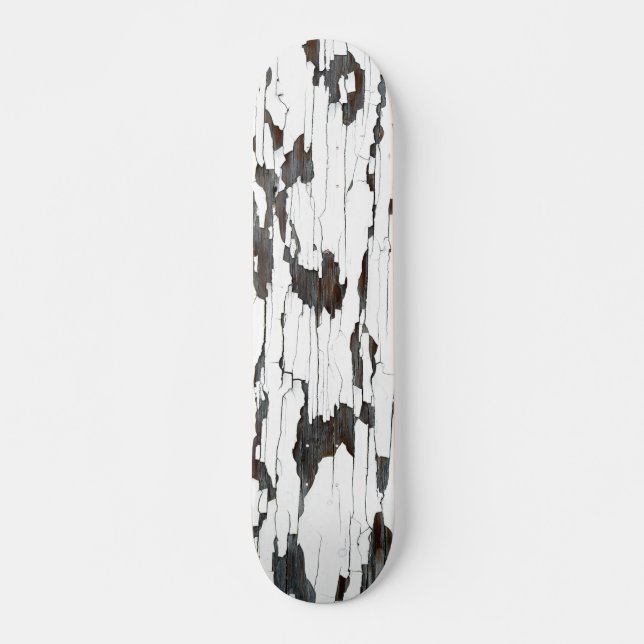 Skateboard Pintura de pintura blanca (Anverso )