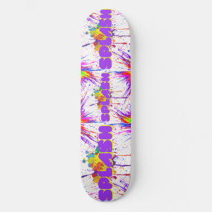 Skateboard pintura de salpicadura