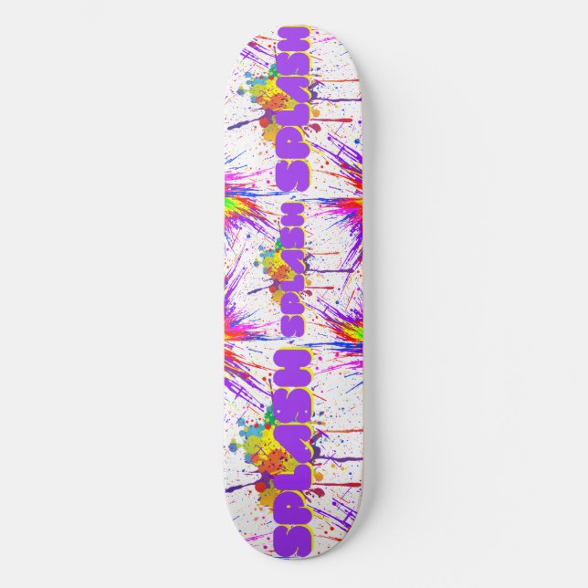 Skateboard pintura de salpicadura (Anverso)