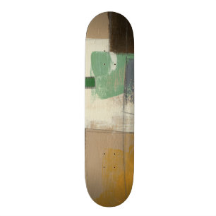 Skateboard Pintura expresionista con fuertes pinceladas
