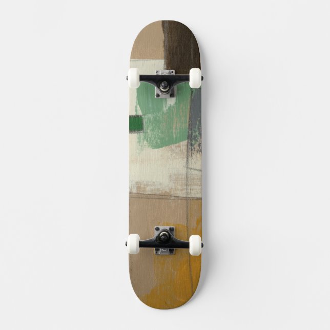 Skateboard Pintura expresionista con pincel fuerte (Anverso)