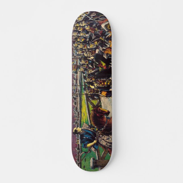 Skateboard Pintura histórica japonesa bushido samurais (Anverso )