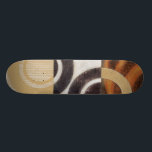 Skateboard Pintura moderna con patrones circulares<br><div class="desc">Pintado por Norman Wyatt,  Jr. este cuadro moderno presenta patrones circulares multicolores en nueve cuadrados. ¡Bien por una pared que necesita arte así como por alguien que quiera practicar su arrojo!</div>