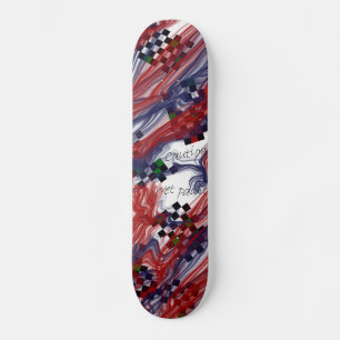 Skateboard Pintura mojada de la precaución - refresqúese y 