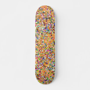 Skateboard Pintura multicolor de moda Purpurina gruesa #2