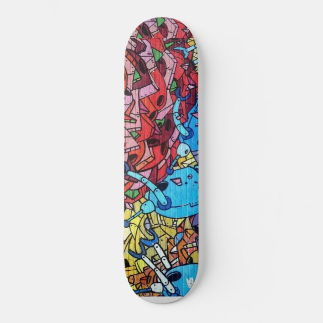 Skateboard Pintura mural de graffiti (Anverso)