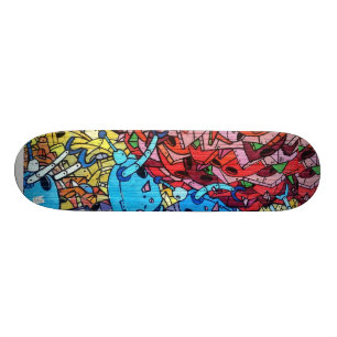 Skateboard Pintura mural de graffiti