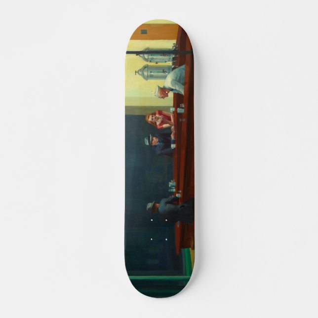 Skateboard Pintura Nighthawks de Edward Hopper  (Anverso )