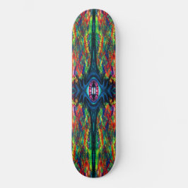 Skateboard Pintura retorcida y trippy del ojo