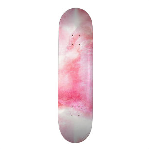 Skateboard pintura vanguardista roja de la mano del fondo del