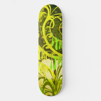 Skateboard Pintura verde del patín