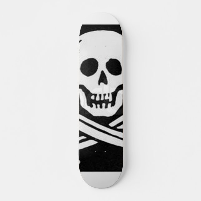 Skateboard pirata-bandera (Anverso )