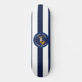 Skateboard pirata de Nautical Blue Boy