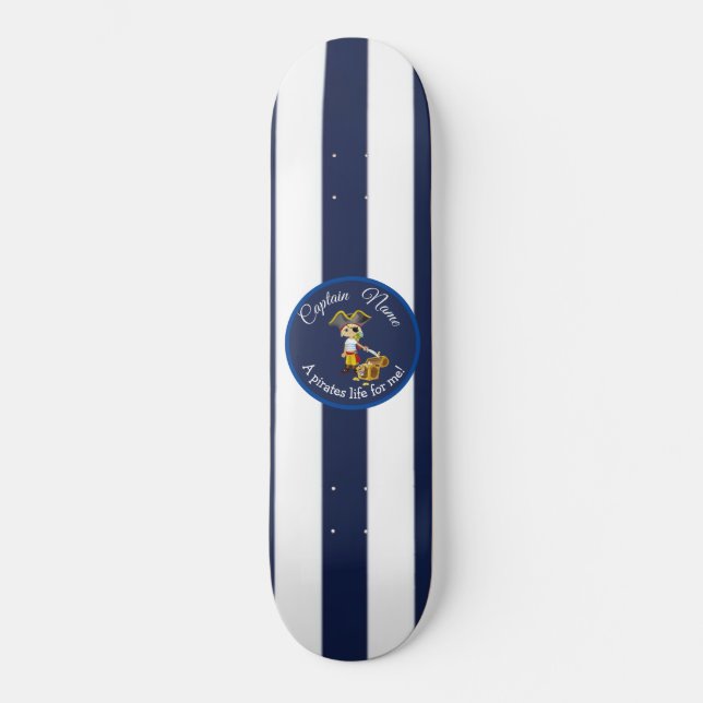 Skateboard pirata de Nautical Blue Boy