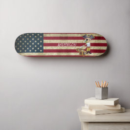 Skateboard pirata estadounidense personalizada