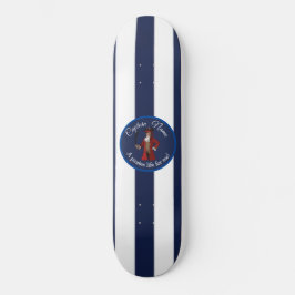 Skateboard Pirata Nautical Blue Boy