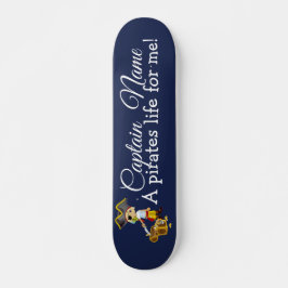 Skateboard Piratas Fiestas Nautical Blue Boy