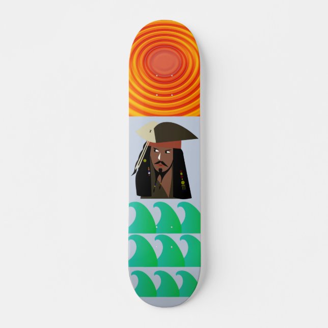 Skateboard PIRATE CAPTAIN, 73/7" Deck (Anverso )