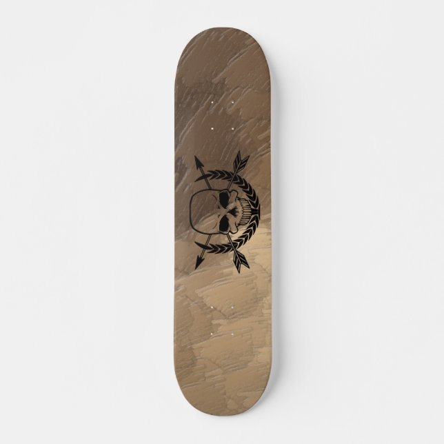 Skateboard Pirate Skull and Arrow Ccrossbones (Anverso )