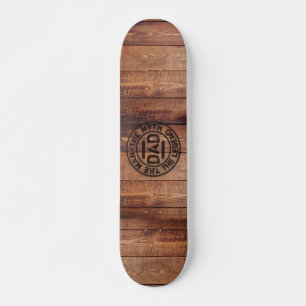 Skateboard Pirograbado Papá El Hombre Mito Leyenda Madera 