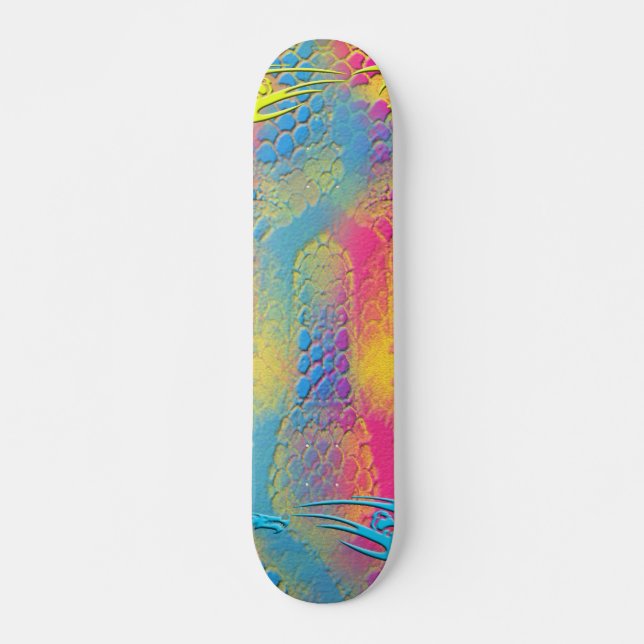 Skateboard PIRÓN - fractal decorativo moderno - (Anverso )