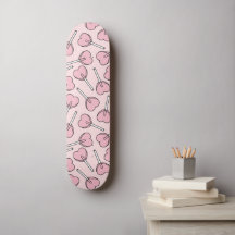 Pirulís rosas, pirulís con forma de corazón, patró