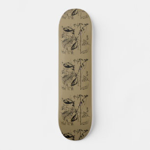 Skateboard Pisces Constellation Hevelius 1690 en Taupe