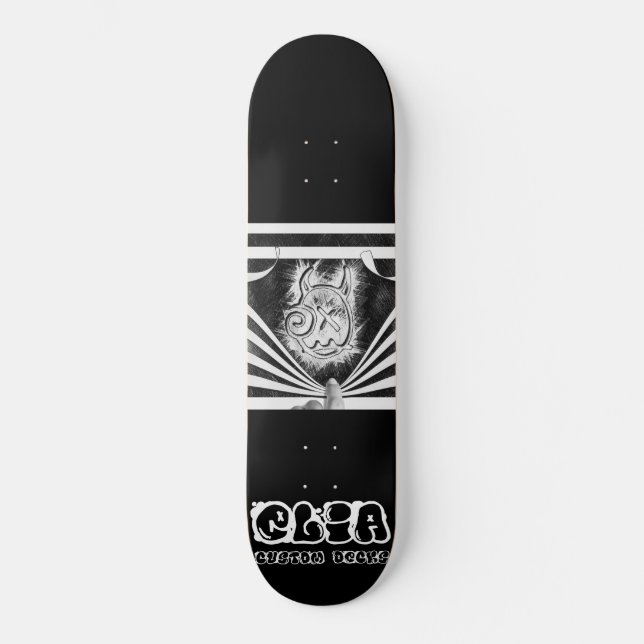 Skateboard Piso de logotipo Peek-a-boo (Anverso)