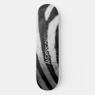 Skateboard Pista De Esquina Cebra Blanca Y Negra