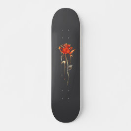 Skateboard Pista de patinaje para Rosas Grunge a la moda