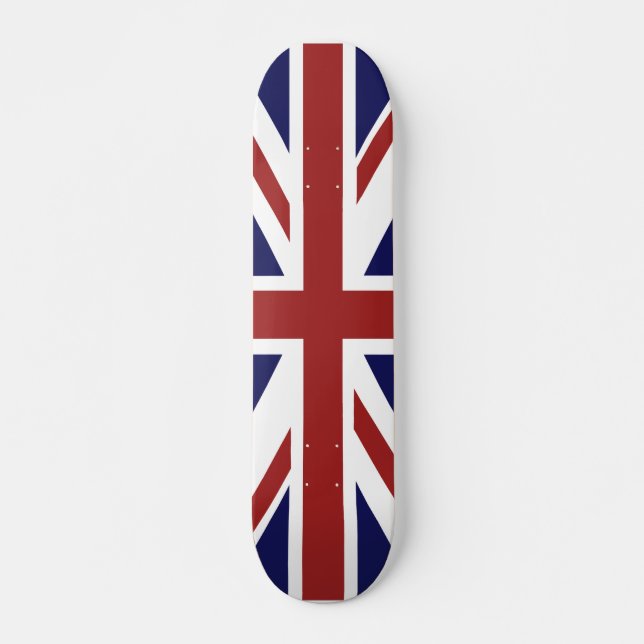 Skateboard PixDezines union jack (Anverso )