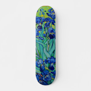 Skateboard PixDezines van gogh iris morado