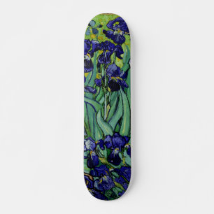 Skateboard PixDezines van gogh irises púrpura