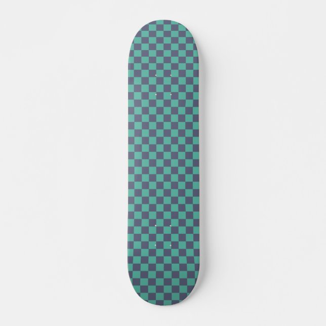 Skateboard Pizarra azul y verde (Anverso )