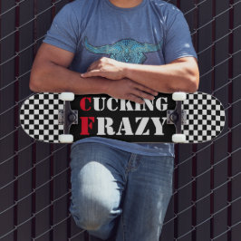 Skateboard Pizarra de ajedrez blanca y negra