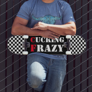 Skateboard Pizarra de ajedrez blanca y negra