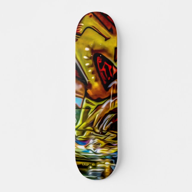 Skateboard Pizarra de arte de graffiti (Anverso )