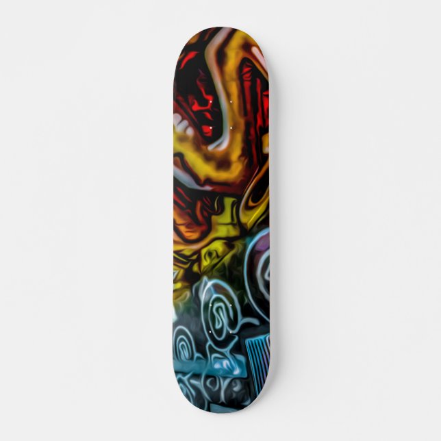 Skateboard Pizarra de arte de graffiti (Anverso )