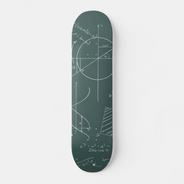 Skateboard Pizarra de la matemáticas (Anverso)