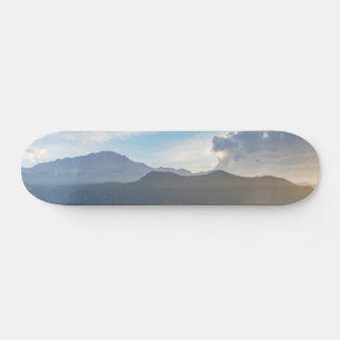 Skateboard Pizarra de natación al atardecer con pico de los p