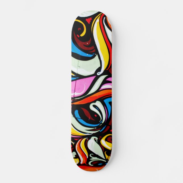 Skateboard Pizarra estilo graffiti (Anverso)