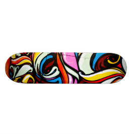 Skateboard Pizarra estilo graffiti