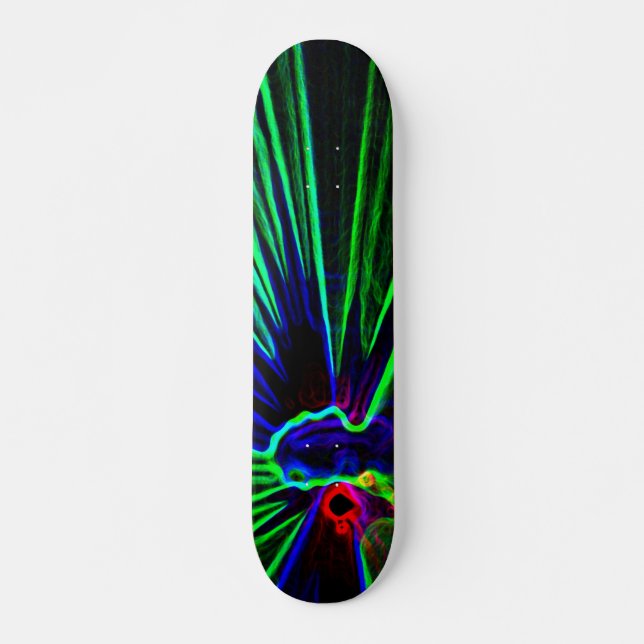 Skateboard Pizarra para luces láser y DJ (Anverso )