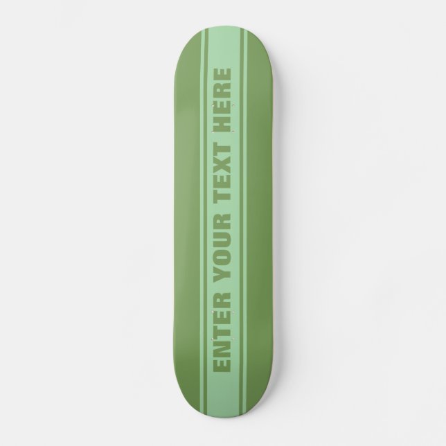 Skateboard Pizarra personalizado de bandas anchas (Anverso)