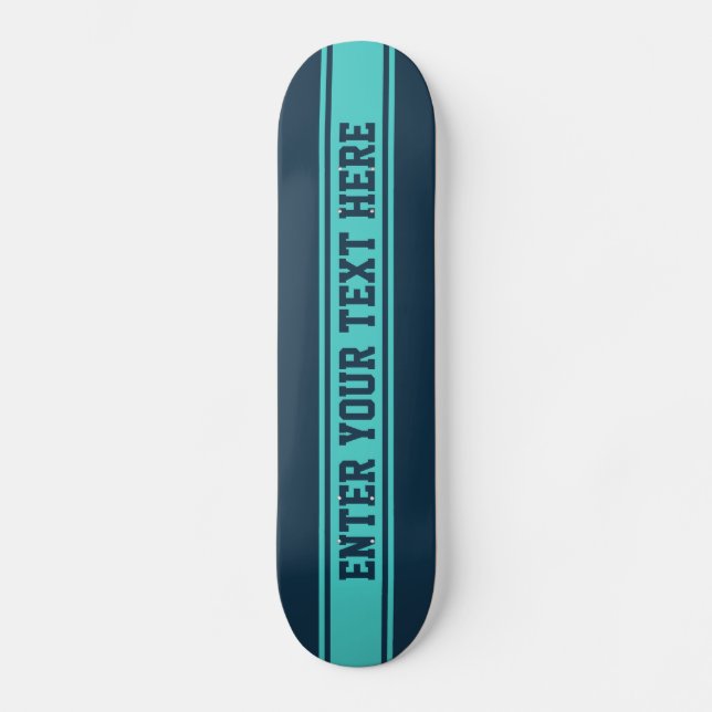 Skateboard Pizarra personalizado de bandas anchas (Anverso)