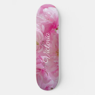 Skateboard Pizarra rosa, morada, Chica, blanca, personalizada