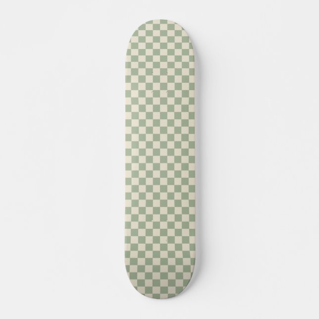 Skateboard Pizarra verde y blanco desactivado (Anverso )