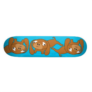 Skateboard Placa de Cachorro Dachshund