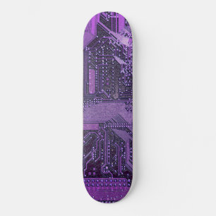 Skateboard Placa de circuito cibernético púrpura Electrónica